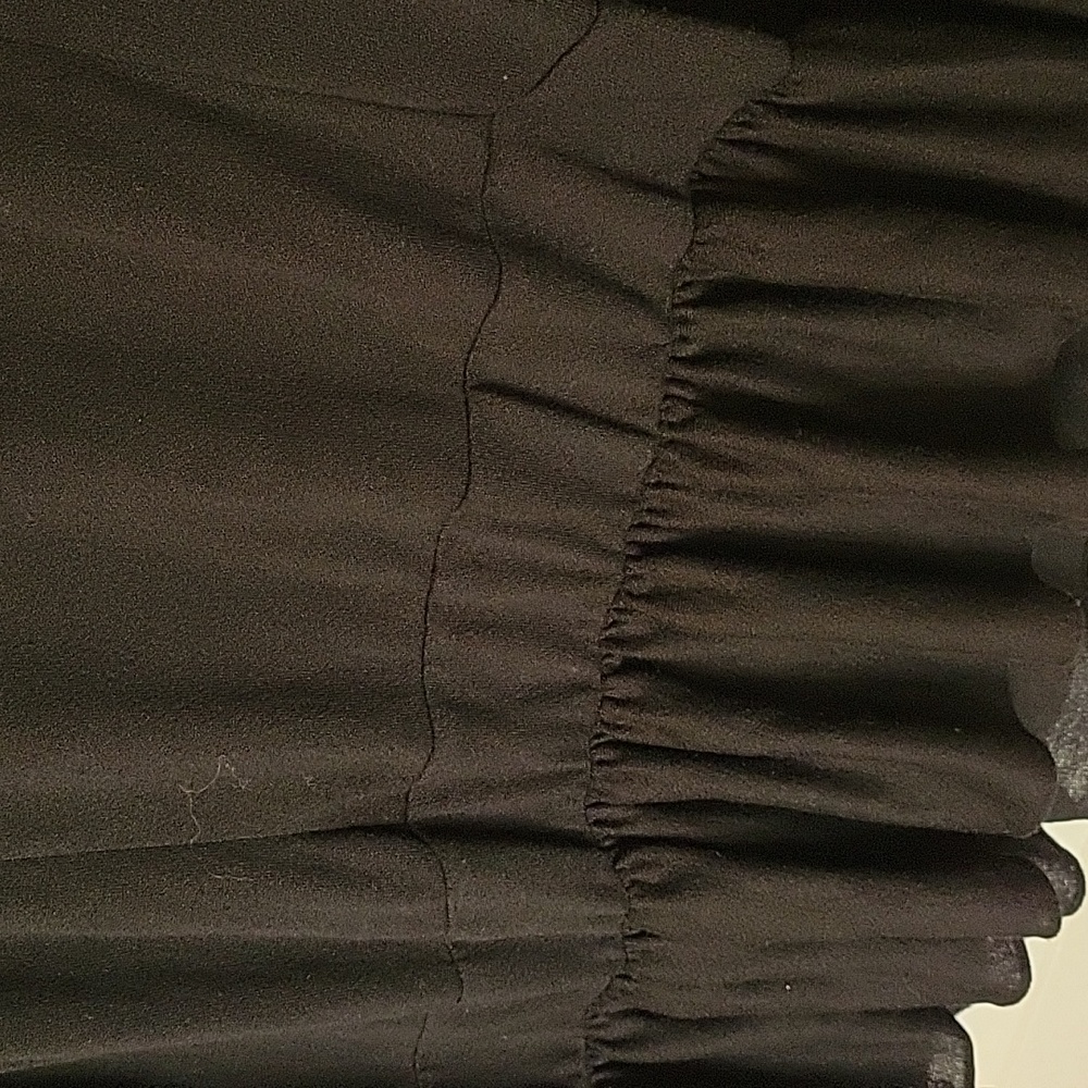 ZOA Medium Black Tunic Flowy Ruffle - Picture 4 of 5